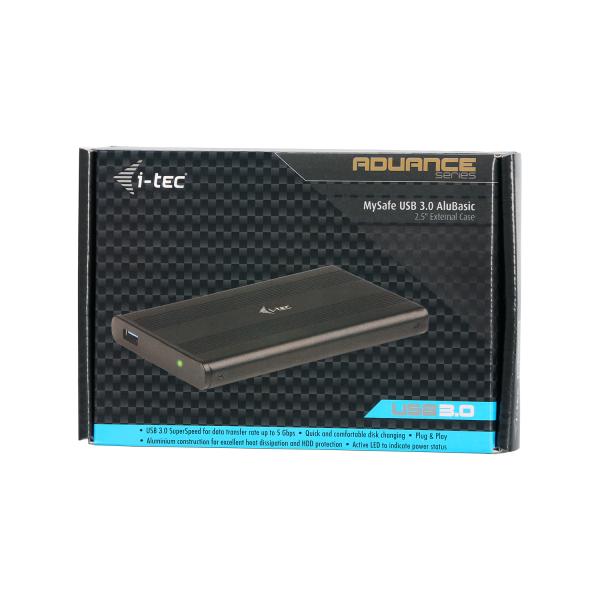 i-tec MYSAFE AluBasic 2, 5" USB 3.0 SATA Case 