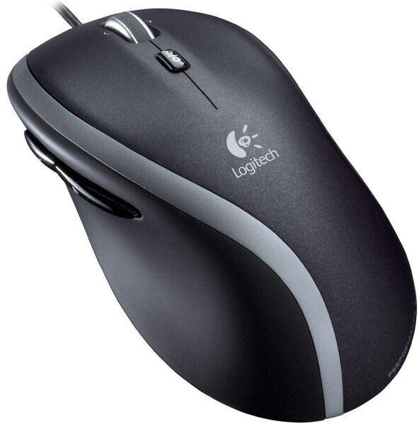 Logitech M500s/ Kancelárska/ Optická/ Pre pravákov/ 4 000 DPI/ Drôtová USB/ Čierna-strieborná 