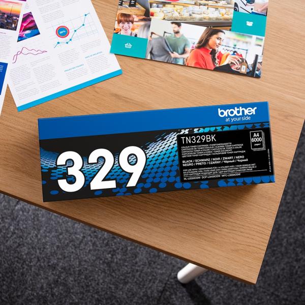 Brother TN-329BK, toner black, 6 000 str. 