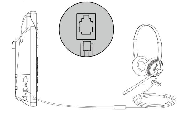 Yealink YHS36 Mono náhlavní souprava na jedno ucho s QD-RJ9 konektory 