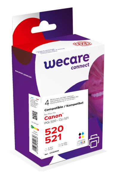 WECARE ARMOR ink sada kompatibilná s CANON PGi-520/ CLi-521CMY, CMYK