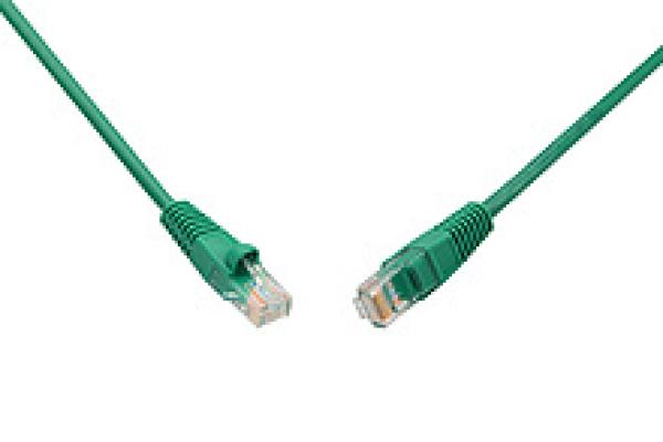 SOLARIX patch kábel CAT5E UTP PVC 3m zelený snag-proof