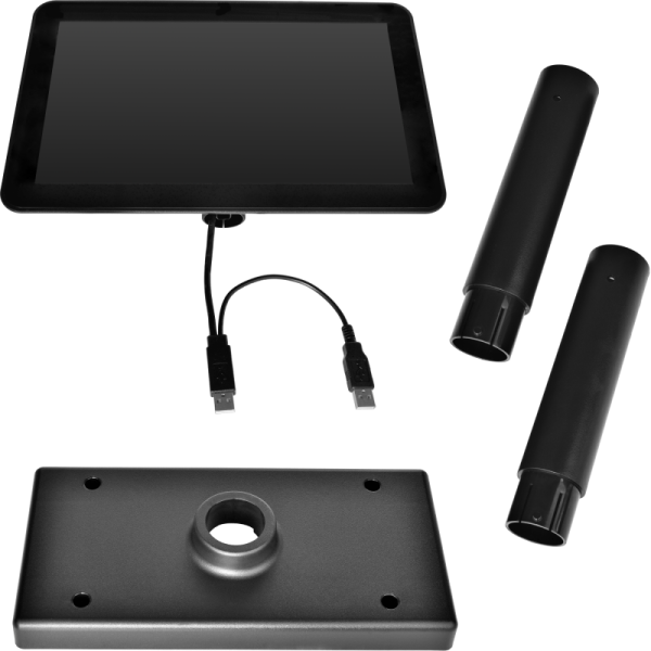 10, 1" LCD barevný zákaznický monitor Virtuos SD1010R, USB, černý 