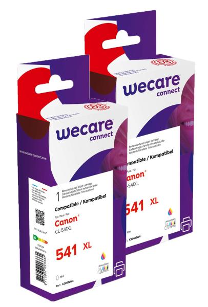 WECARE ARMOR sada ink kompatibilná s CANON CL-541XL, 2x16ml, 3 farby