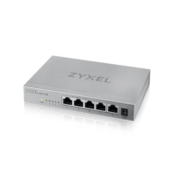 Zyxel MG-105 5 Ports Desktop 2, 5 G MultiGig unmanaged Switch