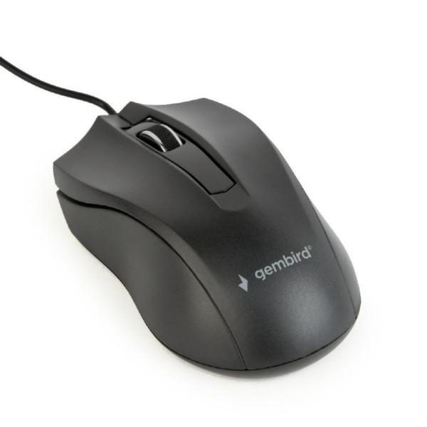 Gembird drôtová myš MUS-3B-01, čierna