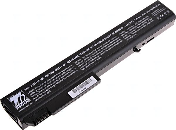 Batéria T6 Power HP Compaq 8530p, 8530w, 8540p, 8540w, 8730p, 8730w, 8740w, 5200mAh, 74Wh, 8cell