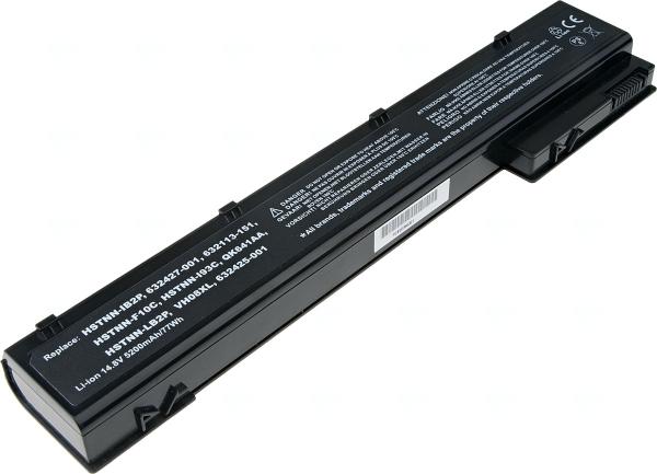 Baterie T6 Power HP EliteBook 8560w, 8570w, 8760w, 8770w, 5200mAh, 77Wh, 8cell