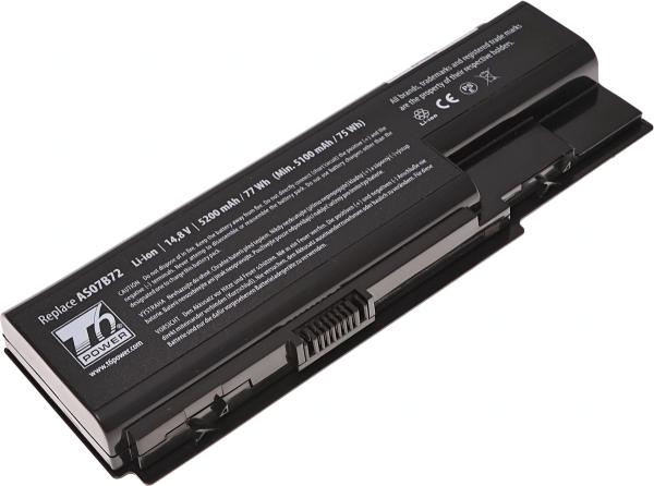 Baterie T6 Power Acer Aspire 5310, 5520, 5720, 5920, 7720, TravelMate 7530, 5200mAh, 77Wh, 8cell