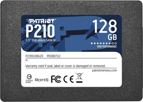 PATRIOT P210/ 128GB/ SSD/ 2.5