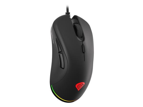 Genesis herná optická myš KRYPTON 200/ RGB/ 6400 DPI/ Herná/ Optická/ 6 000 DPI/ Drôtová USB/ Čierna 