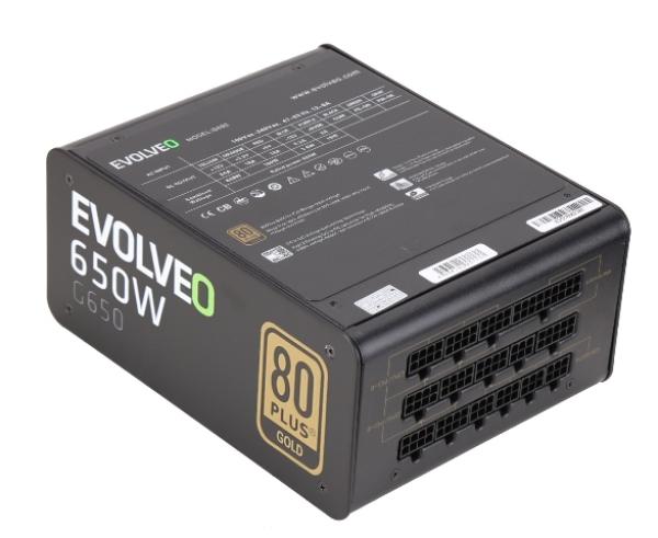 EVOLVEO G650/ 650W/ ATX/ 80PLUS Gold/ Modular/ Retail 