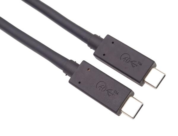 PremiumCord USB4™ 40Gbps 8K@60Hz kabel Thunderbolt 3 certifikovaný USB-IF 0, 8m