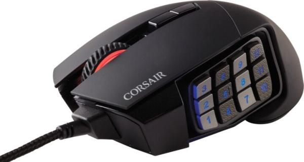 CORSAIR Scimitar Elite/ Herná/ Optická/ Drôtová USB/ Čierna 