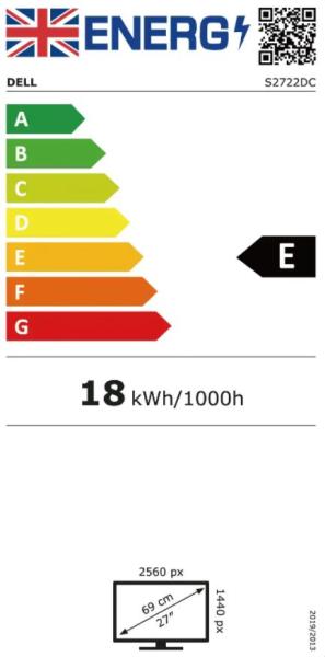 Dell/ S2722DC/ 27"/ IPS/ QHD/ 75Hz/ 4ms/ Silver/ 3RNBD 