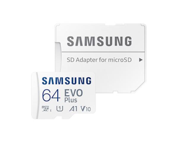 Samsung EVO Plus/ micro SDXC/ 64GB/ 130MBps/ UHS-I U1 / Class 10/ + Adaptér 