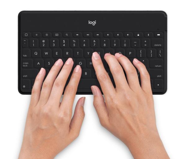 Logitech® Keys-To-Go Bluetooth Keyboard Folio - UK - International - BLACK 