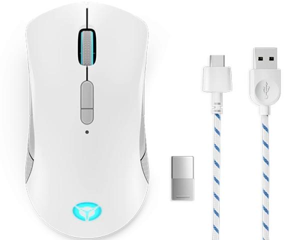 Lenovo Legion M600/ Herná/ Optická/ 6 000 DPI/ Drôtová+bezdrôtová/ Biela 