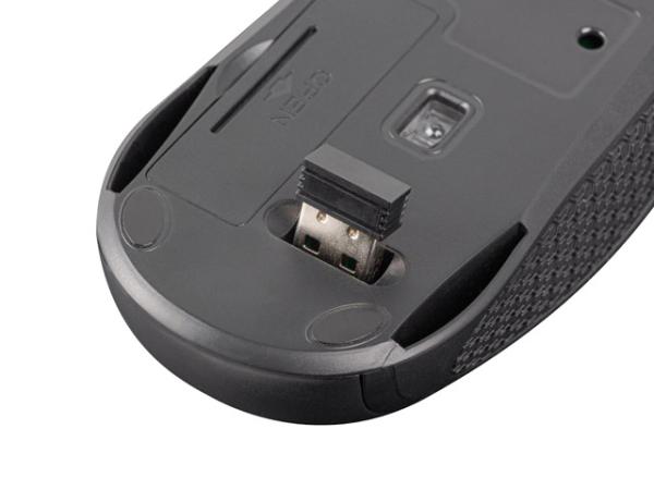 Natec optická myš JAY 2/ 1600 DPI/ Kancelářská/ Optická/ Bezdrátová USB/ Černá 