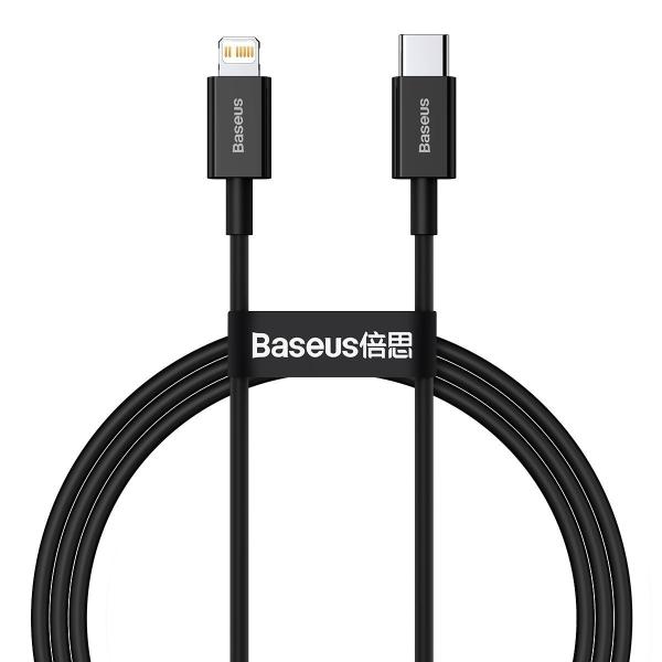 Baseus CATLYS-A01 Superior Fast Charging Dátový Kábel USB-C to Lightning 20W 1m Black