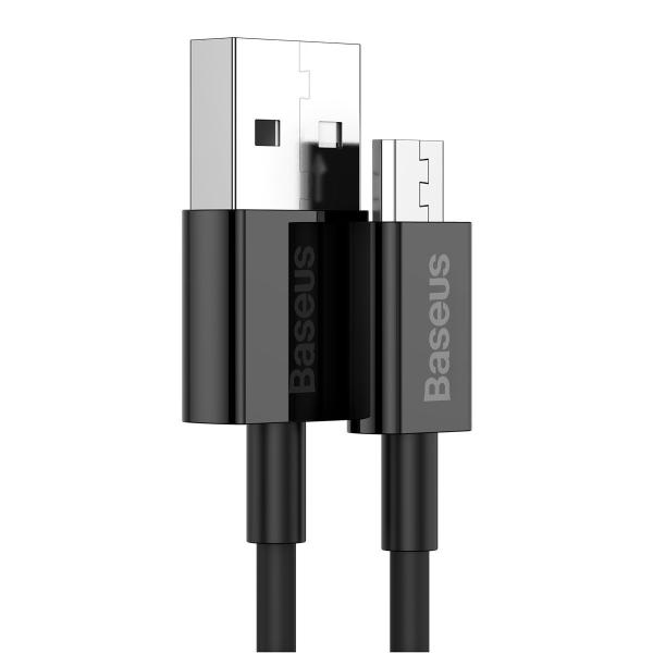 Baseus CAMYS-01 Superior Fast Charging Dátový Kábel MicroUSB 2A 1m Black 