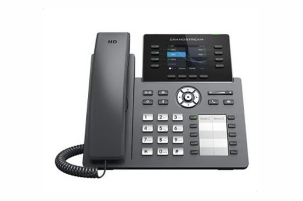 Grandstream GRP2634 SIP telefon, 2.8" TFT bar. displej, 4 SIP účty, 10 pr. tl., 2x10/ 100Mb, WiFi, BT
