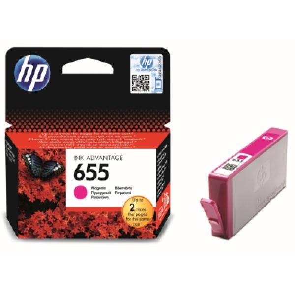 HP 655 purpurová atramentová kazeta, CZ111AE 