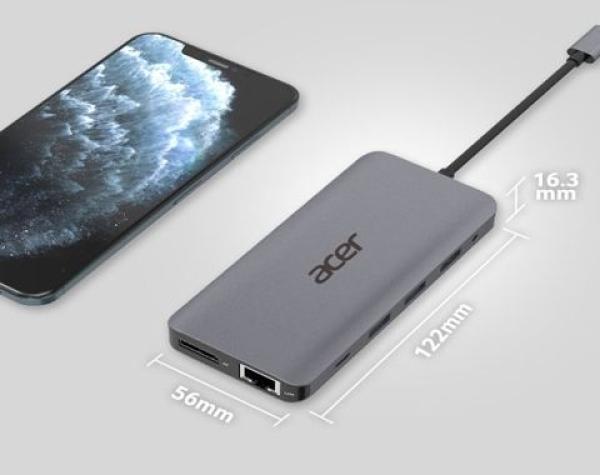 Acer 12in1 USB-C dongle (USB, HDMI, PD, CD, DP, RJ45) 