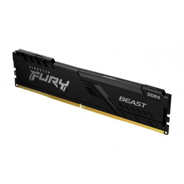 Kingston FURY Beast/ DDR4/ 16GB/ 3600MHz/ CL18/ 1x16GB/ Black 