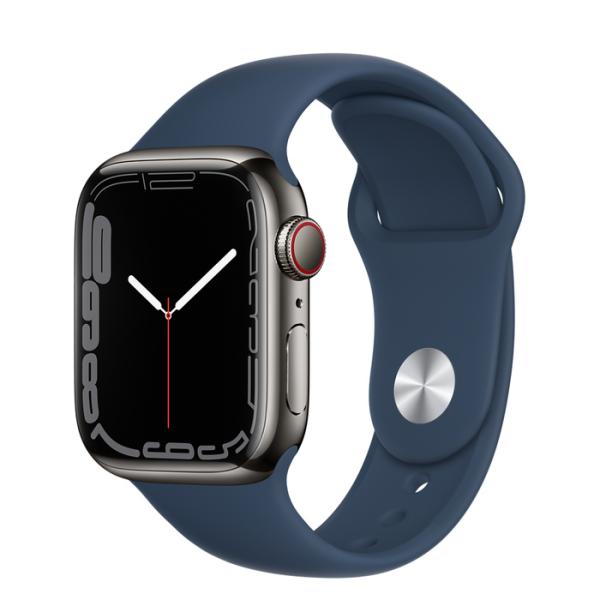 Apple Watch S7 Cell/ 45mm/ Space Grey/ Sport Band/ Blue