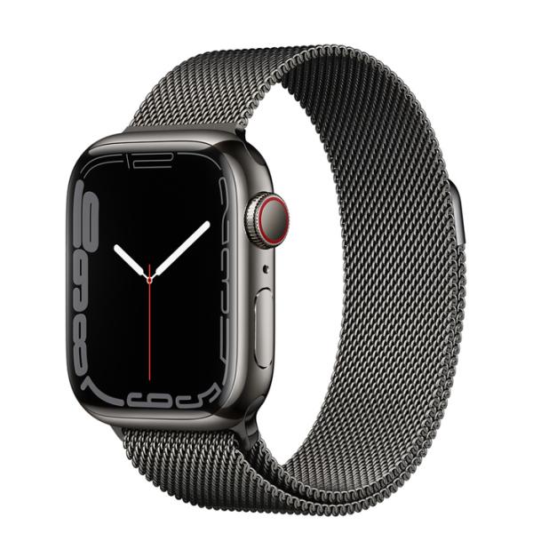 Apple Watch S7 Cell/ 45mm/ Space Grey/ Elegant Band/ Silver