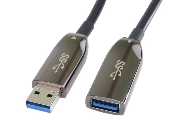 PremiumCord USB 3.2 + 2.0 AOC predlž. kábel, 15m 