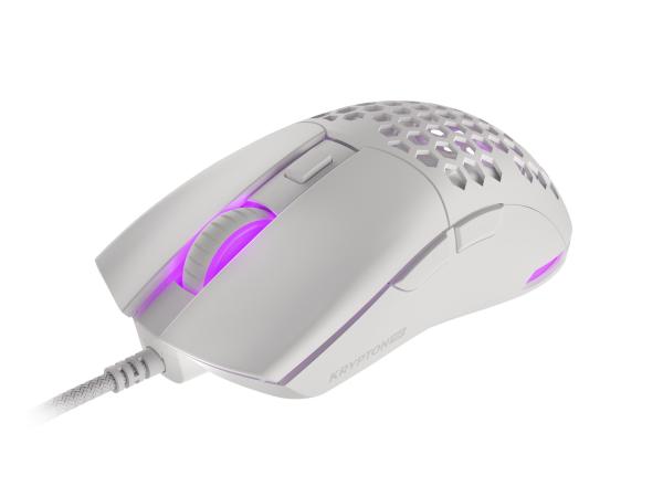 Genesis herní optická myš KRYPTON 750/ RGB/ 8000 DPI/ Herní/ Optická/ Drátová USB/ Bílá 