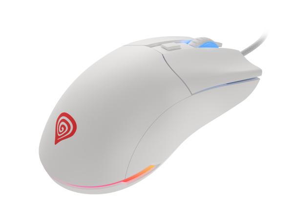 Genesis herní optická myš KRYPTON 750/ RGB/ 8000 DPI/ Herní/ Optická/ Drátová USB/ Bílá 