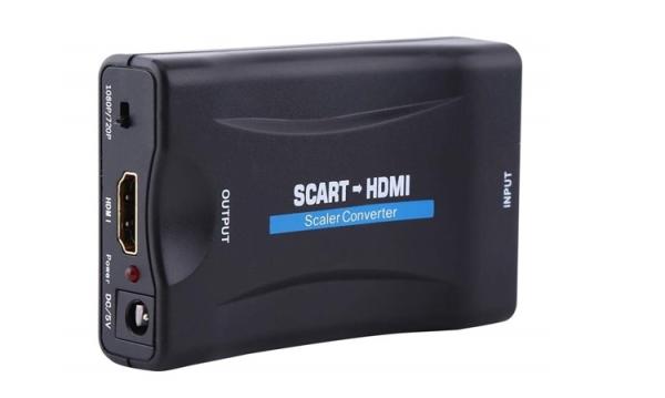 PremiumCord Prevodník SCART na HDMI 1080P s napájacím zdrojom 230V 