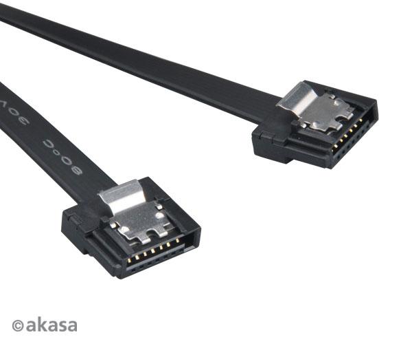 AKASA - Super slim SATA kábel - 50 cm - 2 ks