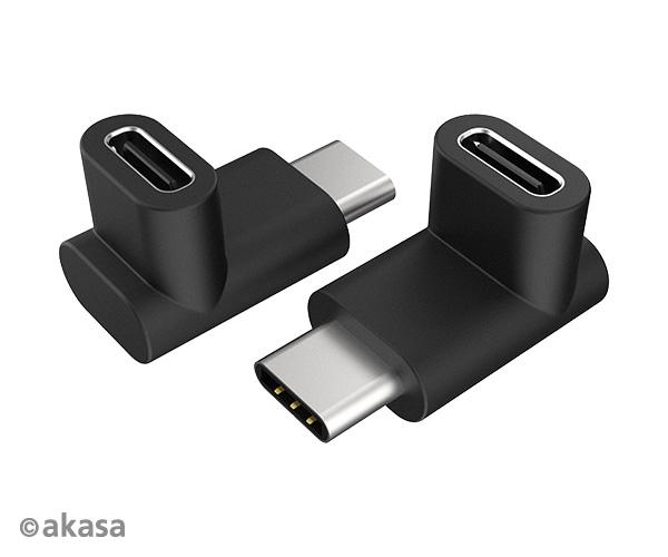 AKASA - 90 ° USB 3.1 Gen 2 Type-C na Type-C 2 ks