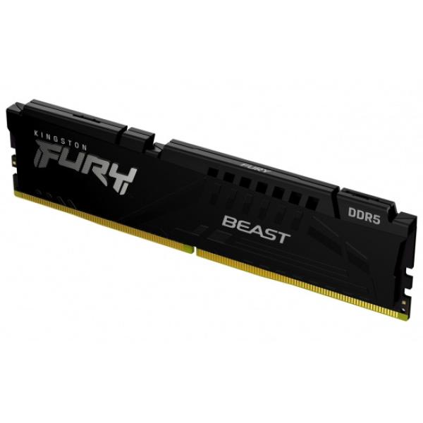 Kingston FURY Beast/ DDR5/ 16GB/ 5200MHz/ CL40/ 1x16GB/ Black 