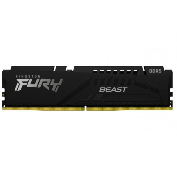 Kingston FURY Beast/ DDR5/ 16GB/ 5200MHz/ CL40/ 1x16GB/ Black
