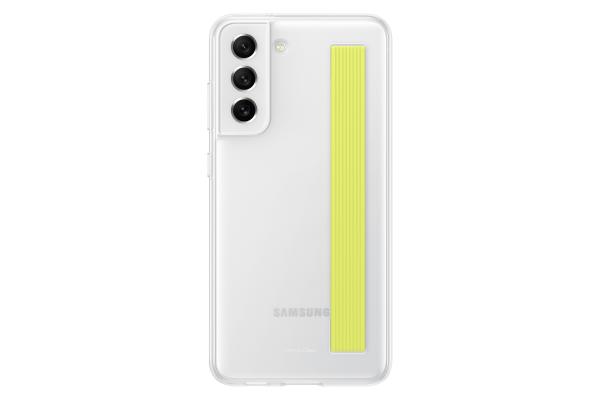 Samsung Poloprůhledný zadní kryt s poutkem S21 FE White