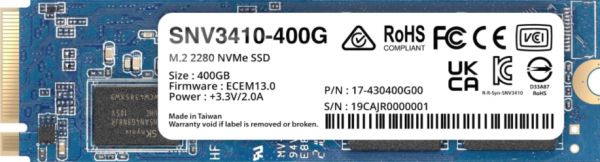 Synológia SNV3410/ 400GB/ SSD/ M.2 NVMe/ 5R