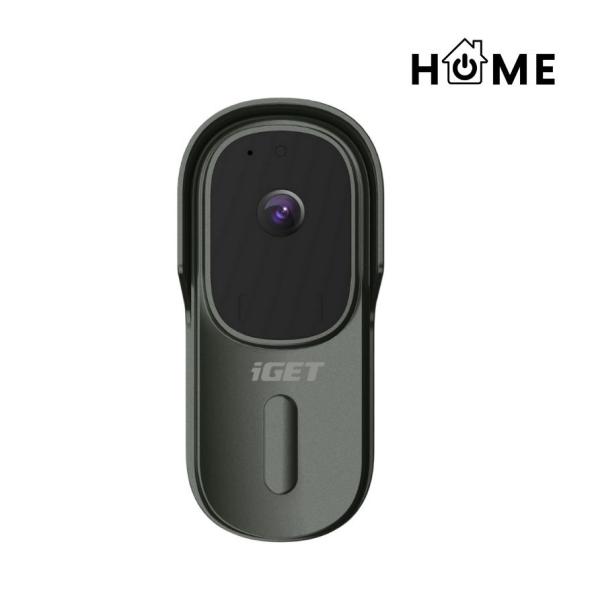 iGET HOME Doorbell DS1 Anthracite - WiFi batériový videozvonček, FullHD, obojsmerný zvuk, CZ aplikácie