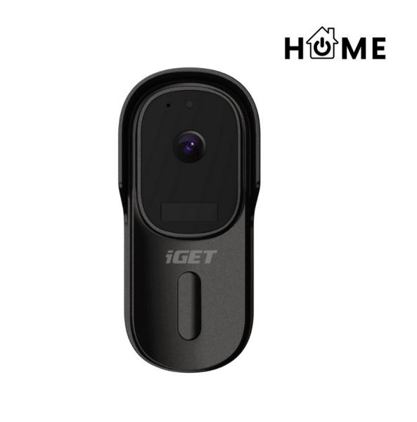 iGET HOME Doorbell DS1 Black - WiFi batériový videozvonček, FullHD, obojsmerný zvuk, CZ aplikácie