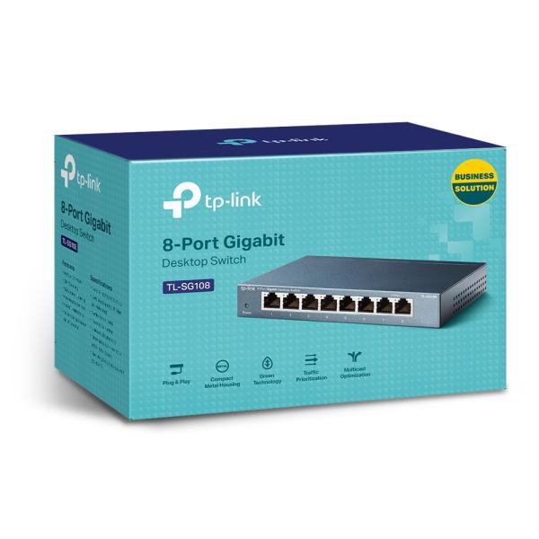 TP-Link TL-SG108 8x Gigabit Desktop Switch 