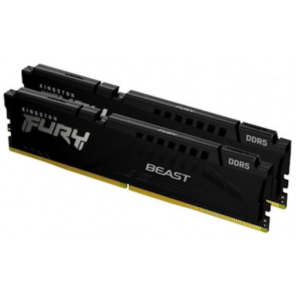 Kingston FURY Beast/ DDR5/ 32GB/ 5600MHz/ CL40/ 2x16GB/ Black