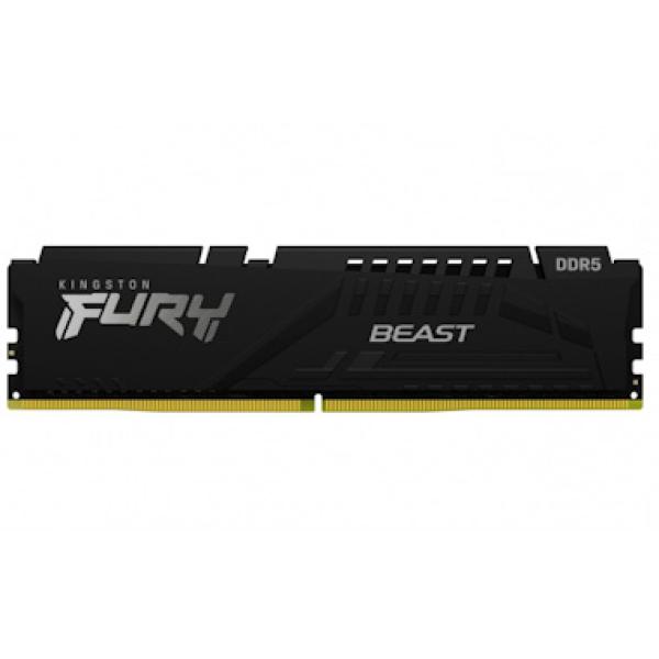 Kingston FURY Beast/ DDR5/ 16GB/ 6000MHz/ CL40/ 1x16GB/ Black