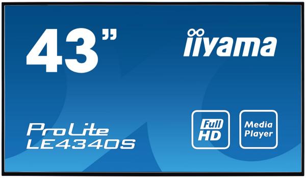 43" LCD iiyama ProLite LE4340S-B3 -AMVA3, FHD, USBmp