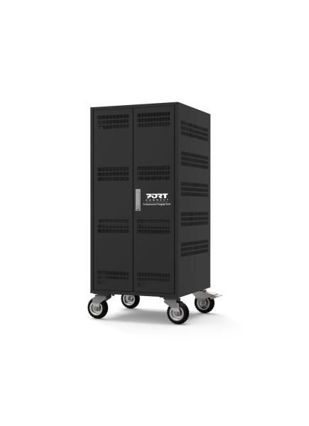 PORT nabíjecí skříňka pro 30 notebooků + 1 Rack U19",  černá