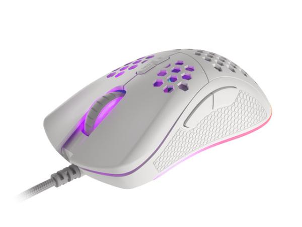 Genesis herní optická myš KRYPTON 555/ Herní/ Optická/ Drátová USB/ Bílá 