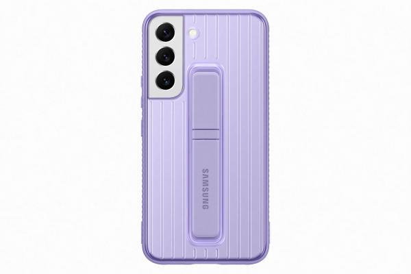 Samsung Tvrzený ochranný zadní kryt se stojánkem pro Samsung Galaxy S22 Lavender